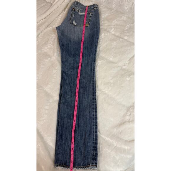 Ruehl No. 925 Premium Jeans Distressed USA Loopy Relaxed Bootcut Men W 31 L 33 - Picture 9 of 11